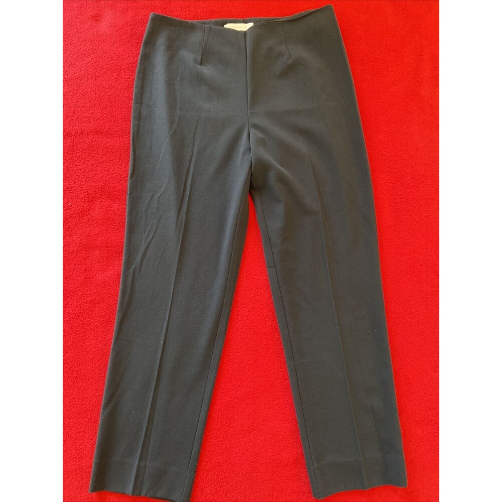 BASIC BLUE margaret m Navy blue pants cropped size 8 side Zip